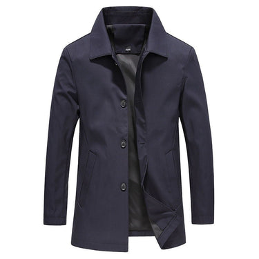 Blue classic collar coat - Beaulin Paris