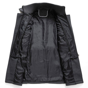 Black stand collar coat - Beaulin Paris