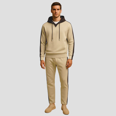 Beige hooded tracksuit - Beaulin Paris
