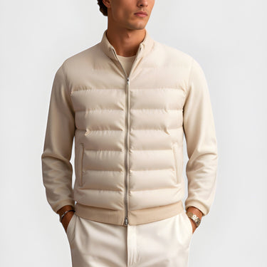 Beige quilted gilet - Beaulin Paris