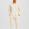 Beige waffle knit tracksuit - Beaulin Paris