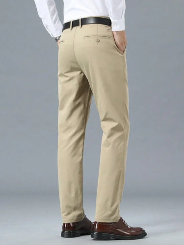 Beige straight trousers - Beaulin Paris