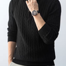 Black cable knit jumper - Beaulin Paris