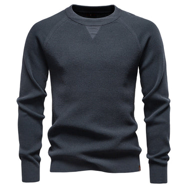 Dark Grey fine knit jumper - Beaulin Paris