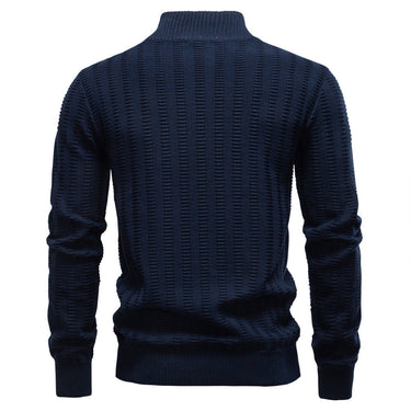 Navy half-zip jumper - Beaulin Paris