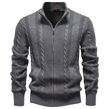 Grey zip-through jumper - Beaulin Paris