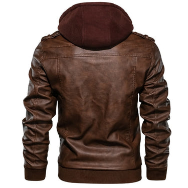 Dark Brown hooded jacket - Beaulin Paris