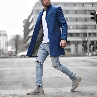 Navy tailored coat - Beaulin Paris