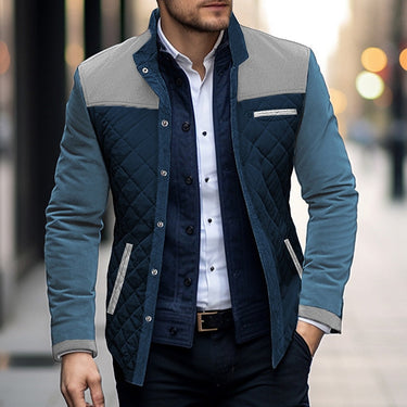 Blue quilted jacket - Beaulin Paris